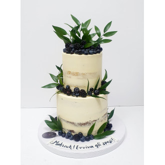 Buttercream Mixed Berries Naked Cake