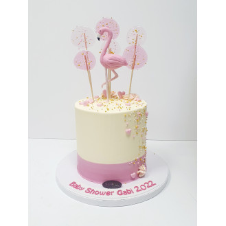 Flamingo Buttercream Cake Flamingo Buttercream Cake