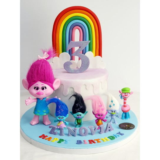 Trolls Cake| Cakes for Girls | Custom Sugaholic Cake