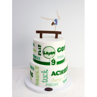 Gymnast Cake