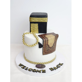 Kaaba with Edible Print Cake