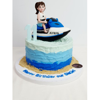 Jet ski Theme Cake 
