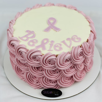 Breast Cancer Cake - Believe 