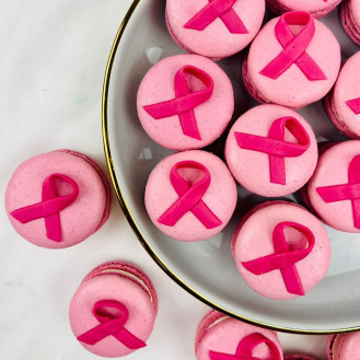 Breast Cancer Macaroons