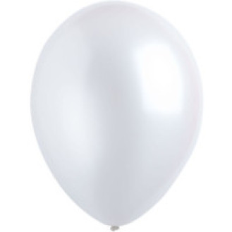 Frosty White Standard Latex Balloons