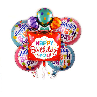 Happy Birthday to you Foil Balloon Set