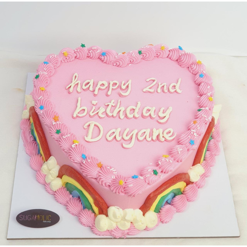 Heart Buttercream Cake| Custom Cakes for Women | Sugaholic Dubai