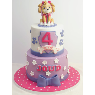 Paw Patrol Cake pink and purple