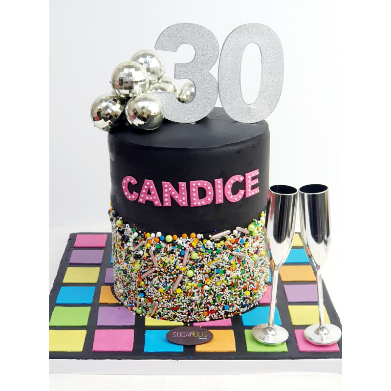 Disco Cake Custom Cakes For Women Sugaholic Dubai 1249