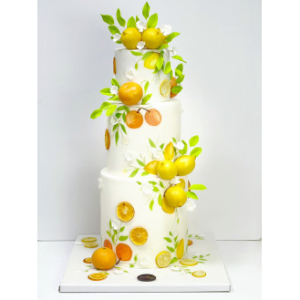 Lemons Theme Cake 