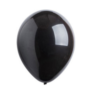 Jet Black Pearlized Latex Balloons