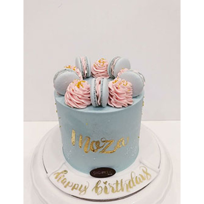 Sky Blue Birthday Butterfly Cake | bakehoney.com