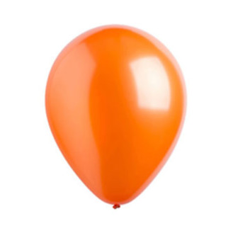 Tangerine Metallic Latex Balloons