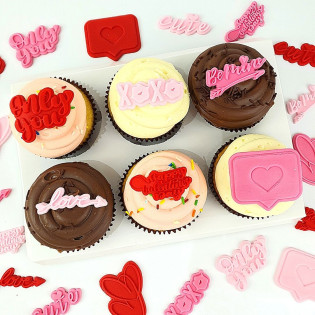 Valentine Cupcakes - Box of 6