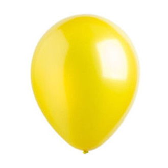Yellow Metallic Latex Balloons