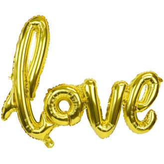 Love Shape Balloon Gold (Air Filled only)