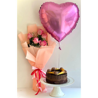 Valentines Combo with Ferrero Cake
