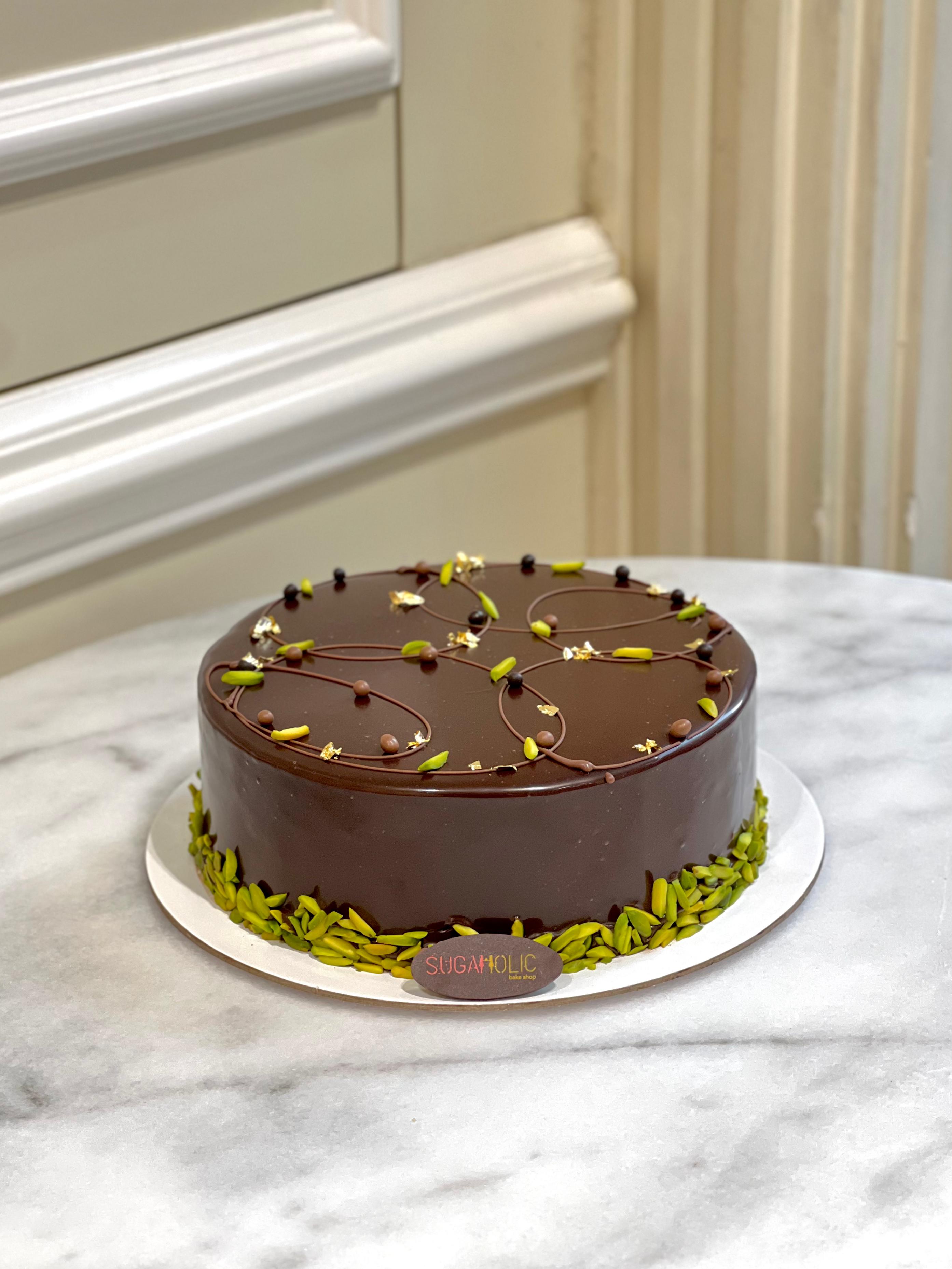 Dubai Chocolate Pistachio Kunafa Cake