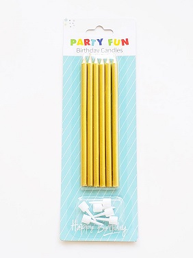 Long Gold Candles
