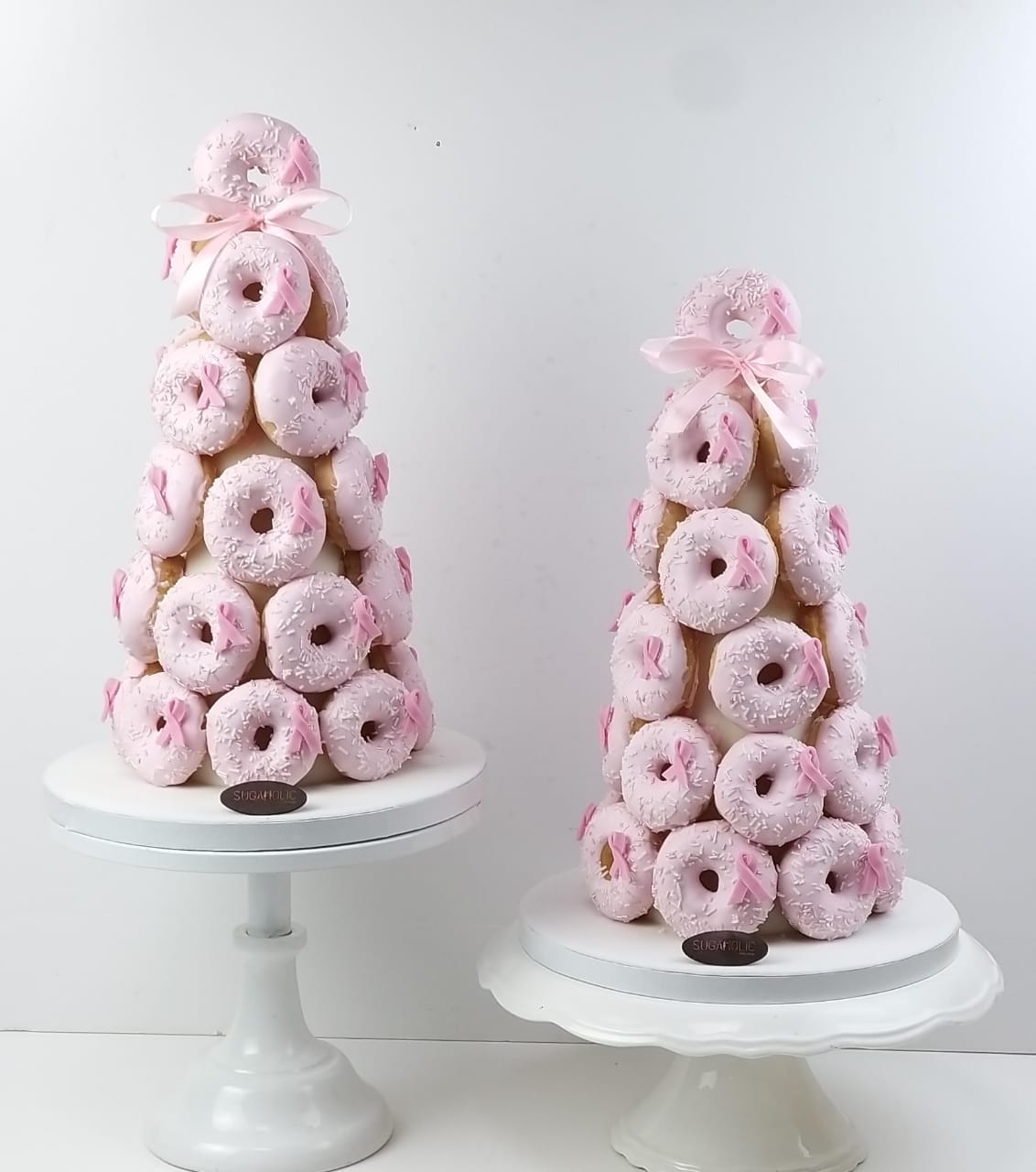 Breast Cancer Donut Tower ( Per Tower)