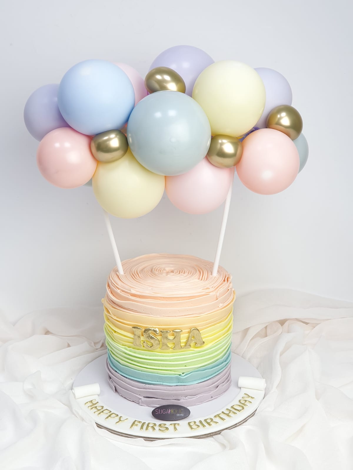 Balloon Buttercream Cake