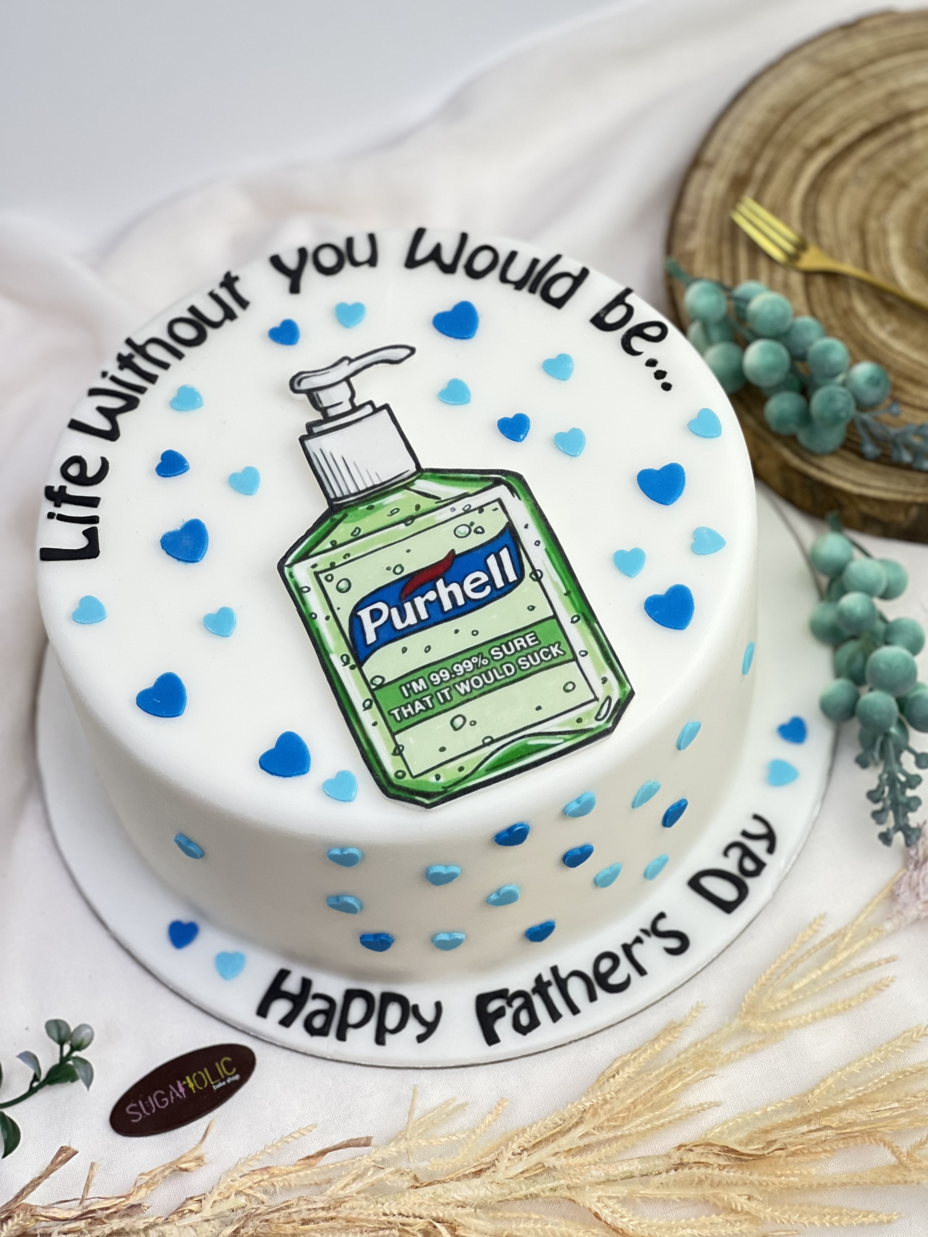 Funny Purhell Fathers Day Cake