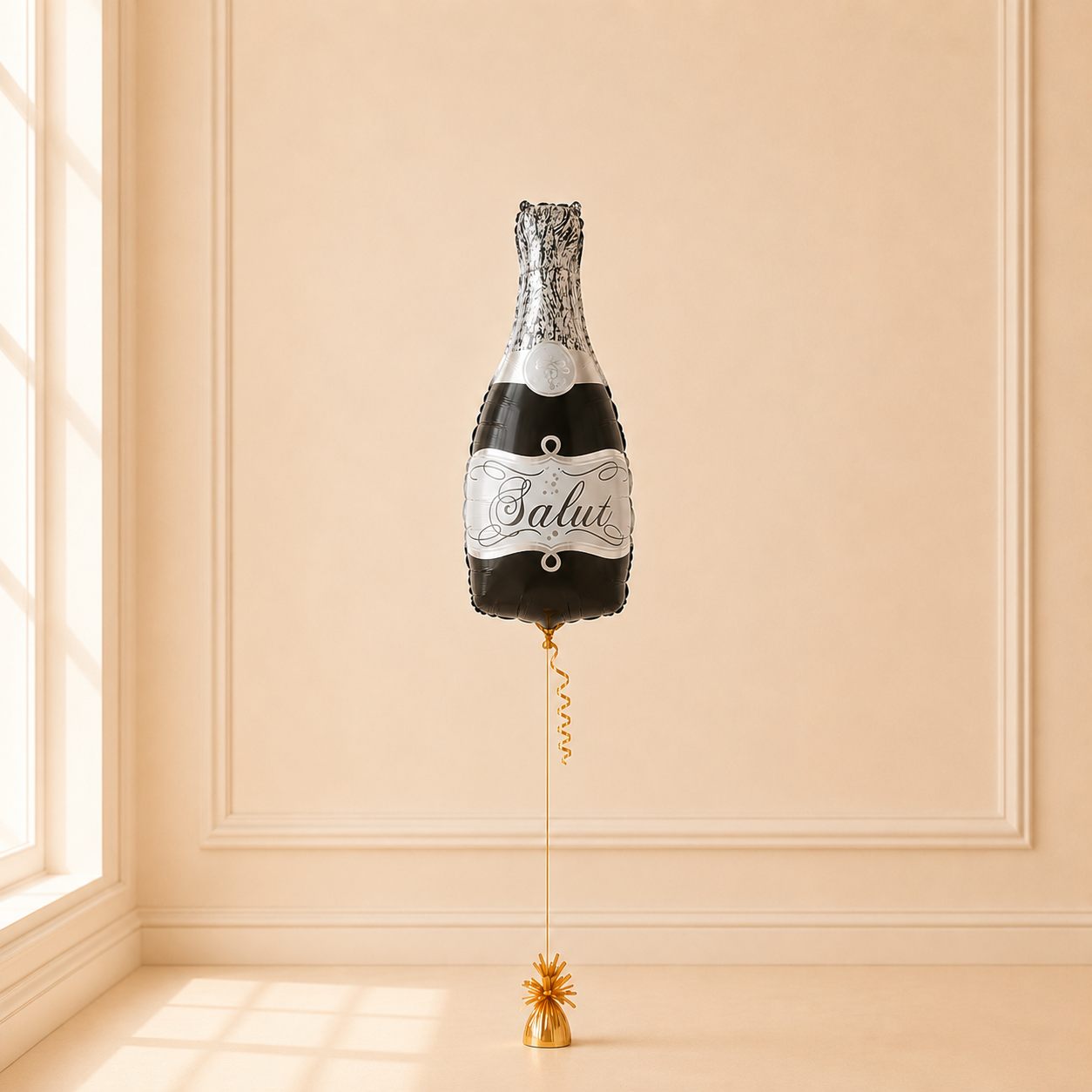Black Champagne Foil Balloon