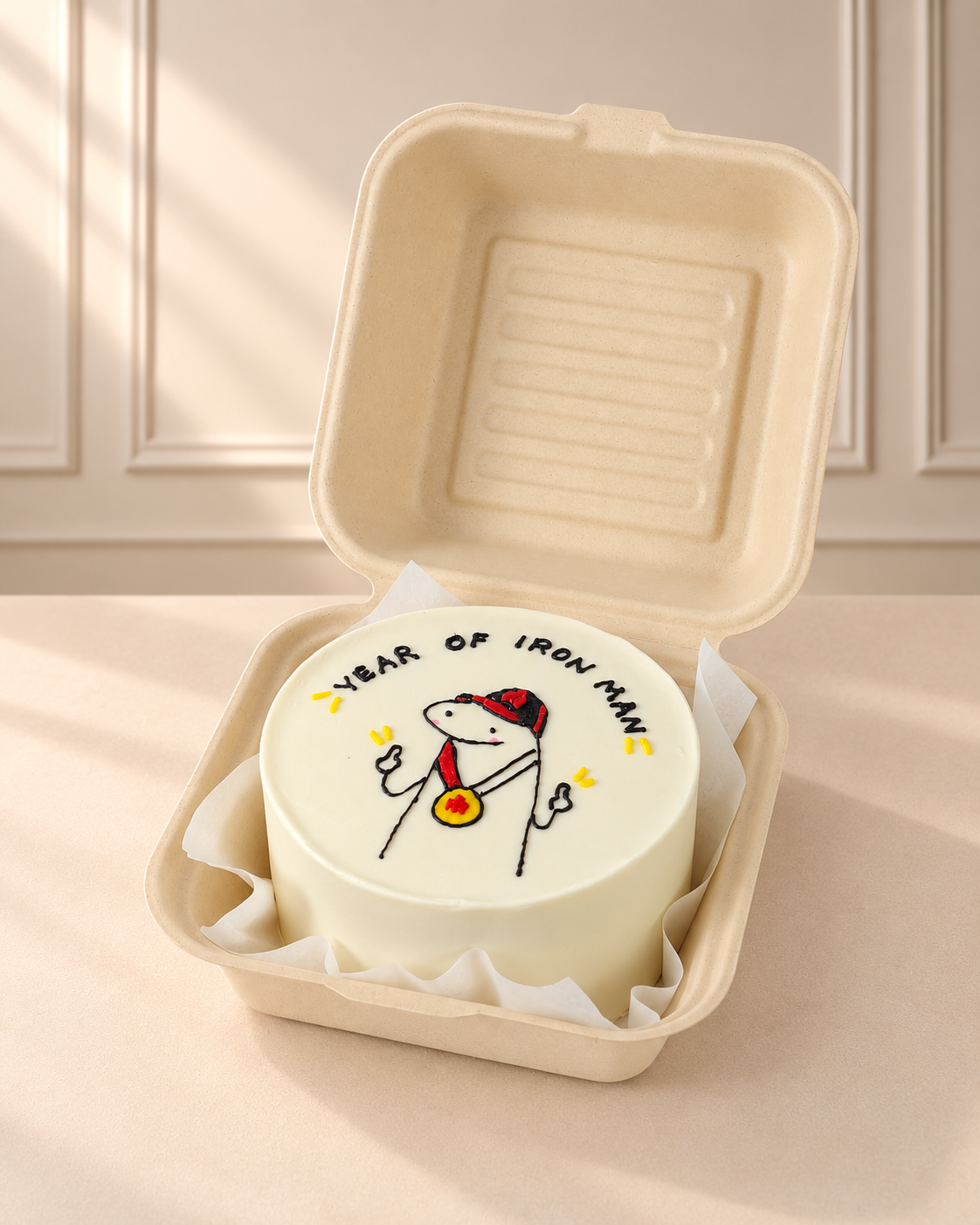 Iron Man Drawing Bento Cake