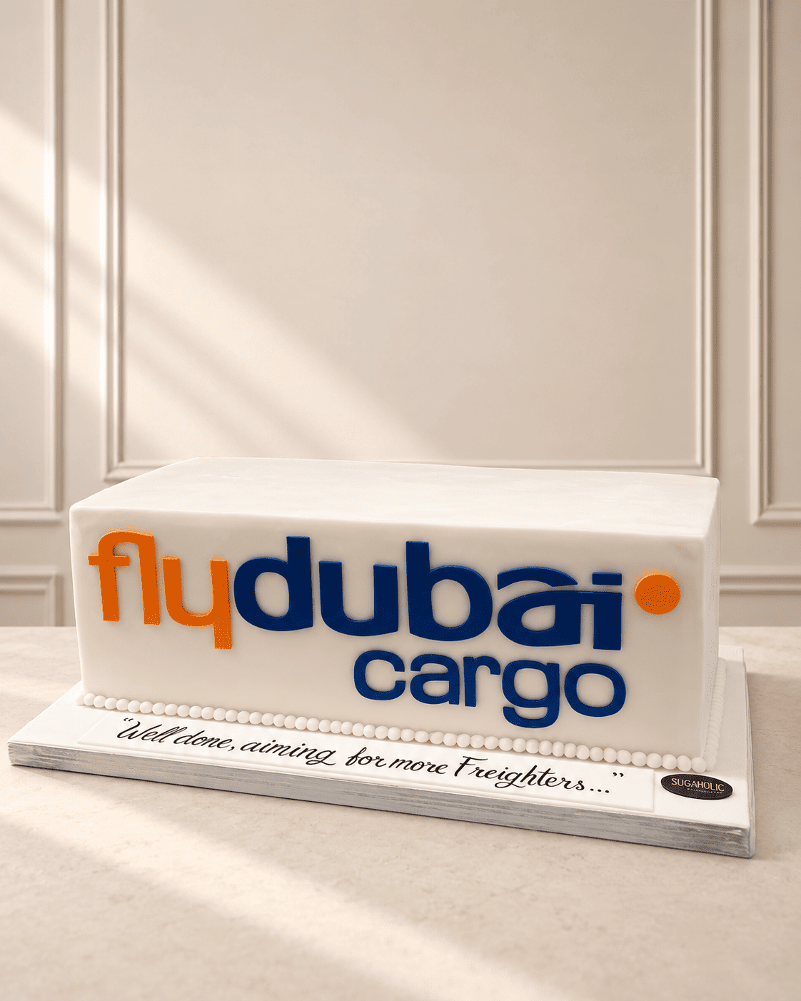 Corporate Logo Rectangular Celebration Cake