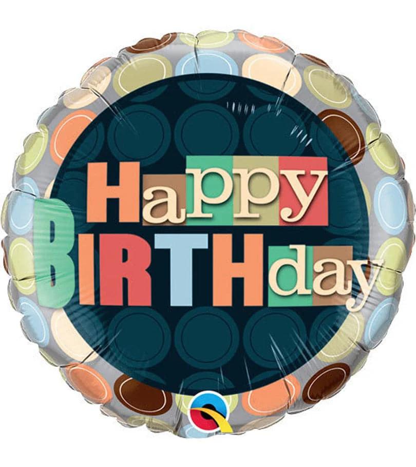 Polkas Happy Birthday Balloon