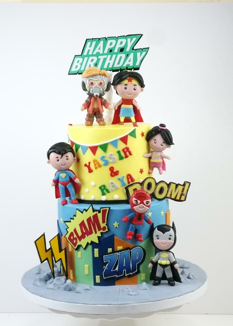 Superheroes Cake
