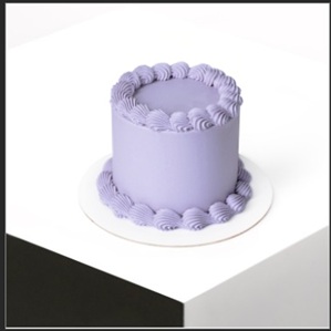 Blueberry Bento Cake with Transparent Box
