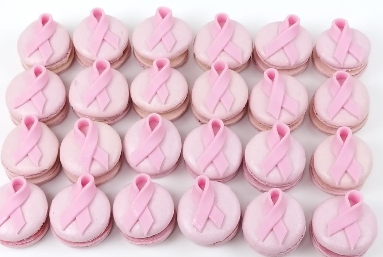 Breast Cancer Light Pink Macaroons
