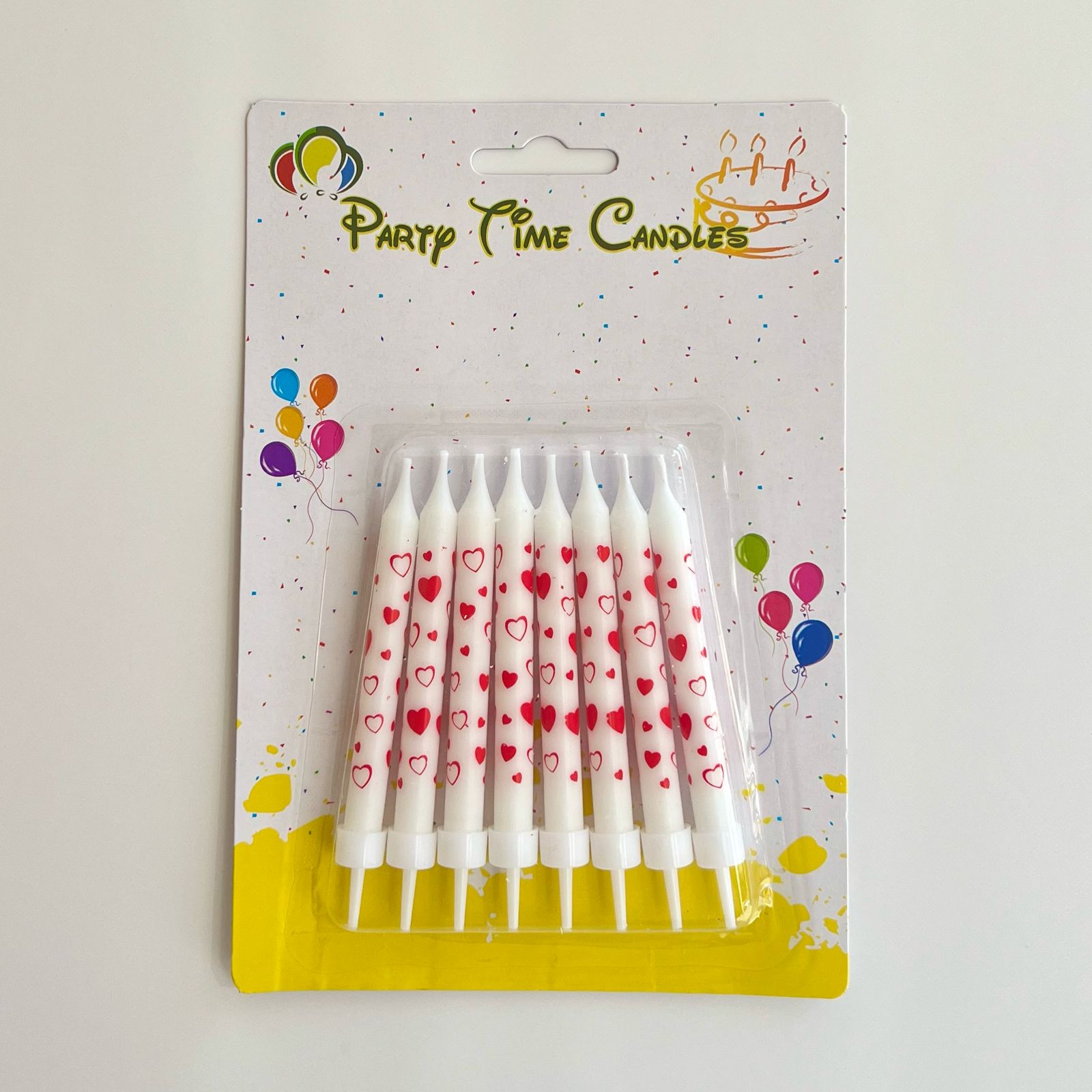 White Hearts Candles