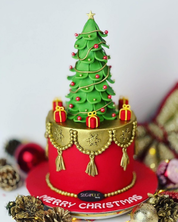Christmas Tree Cake