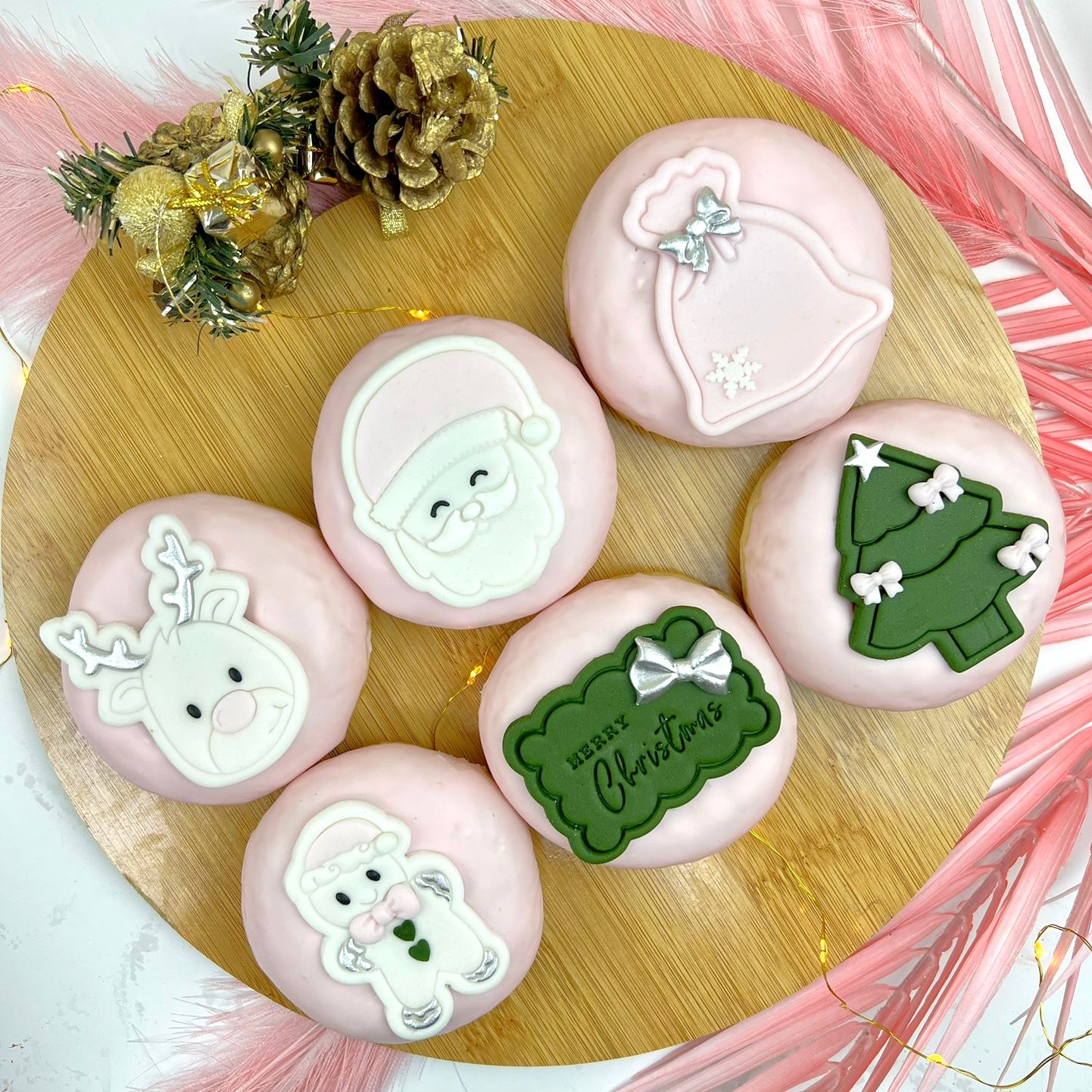Pink Christmas Donuts