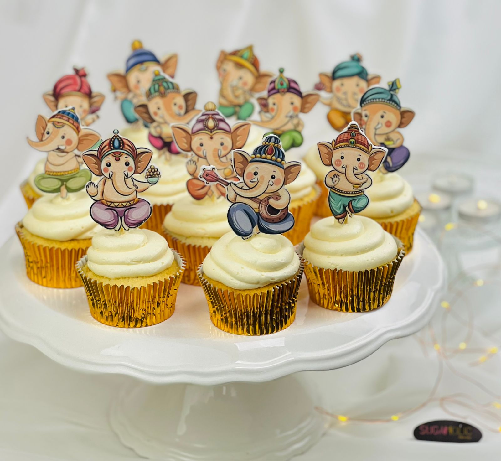 Ganpati Cupcakes - Individual pieces