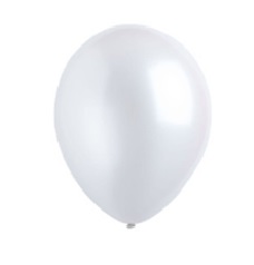 Frosty White Pearlized Latex Balloons