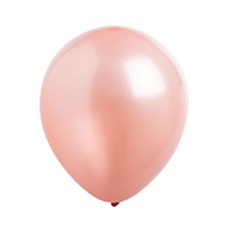 Rose Gold Pearlized Latex Balloons