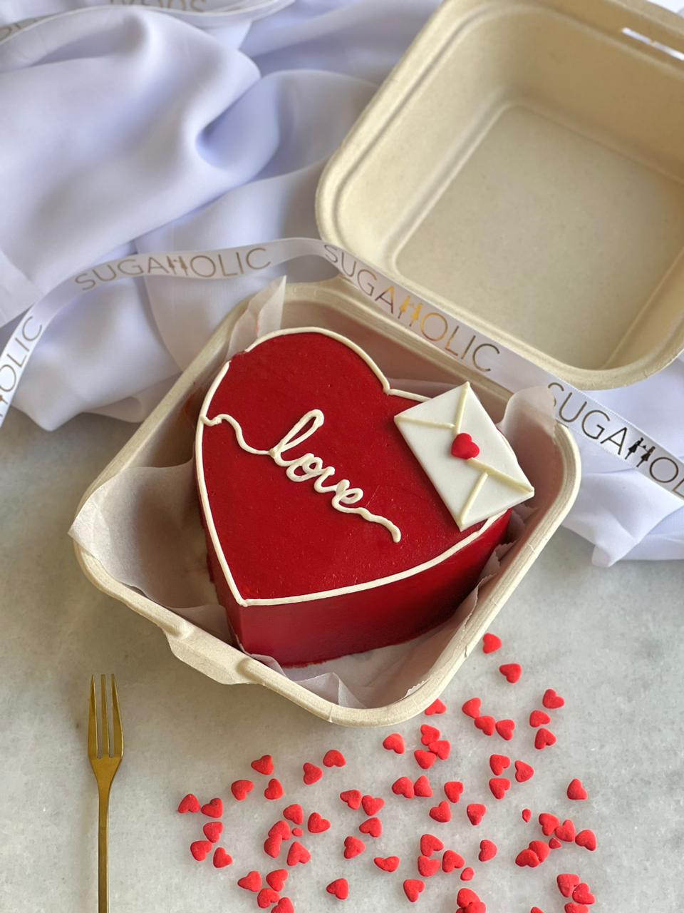 LOVE Heart Bento Cake