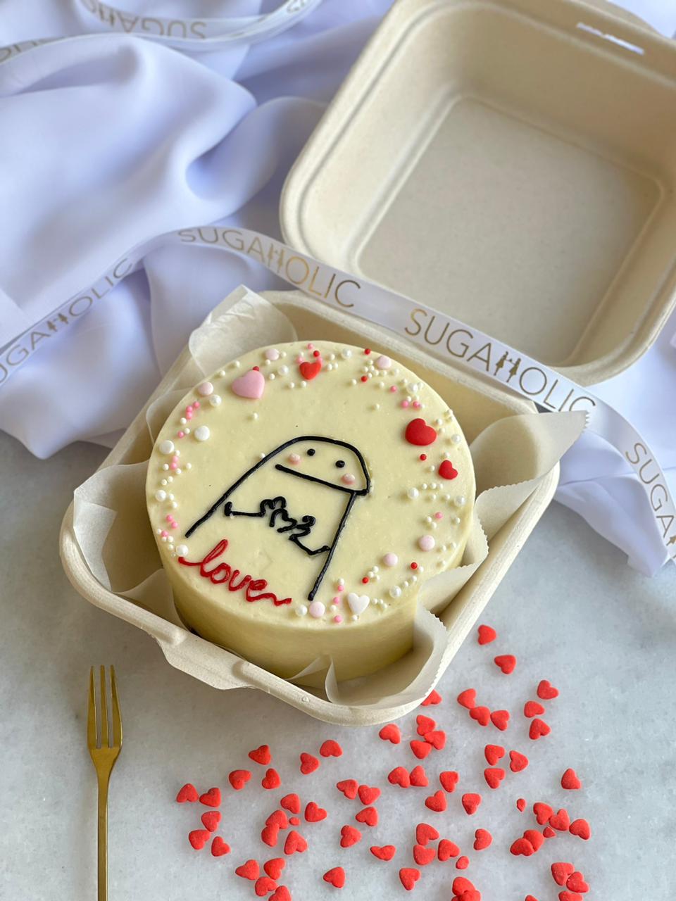 Love You Forever Round Bento Cake