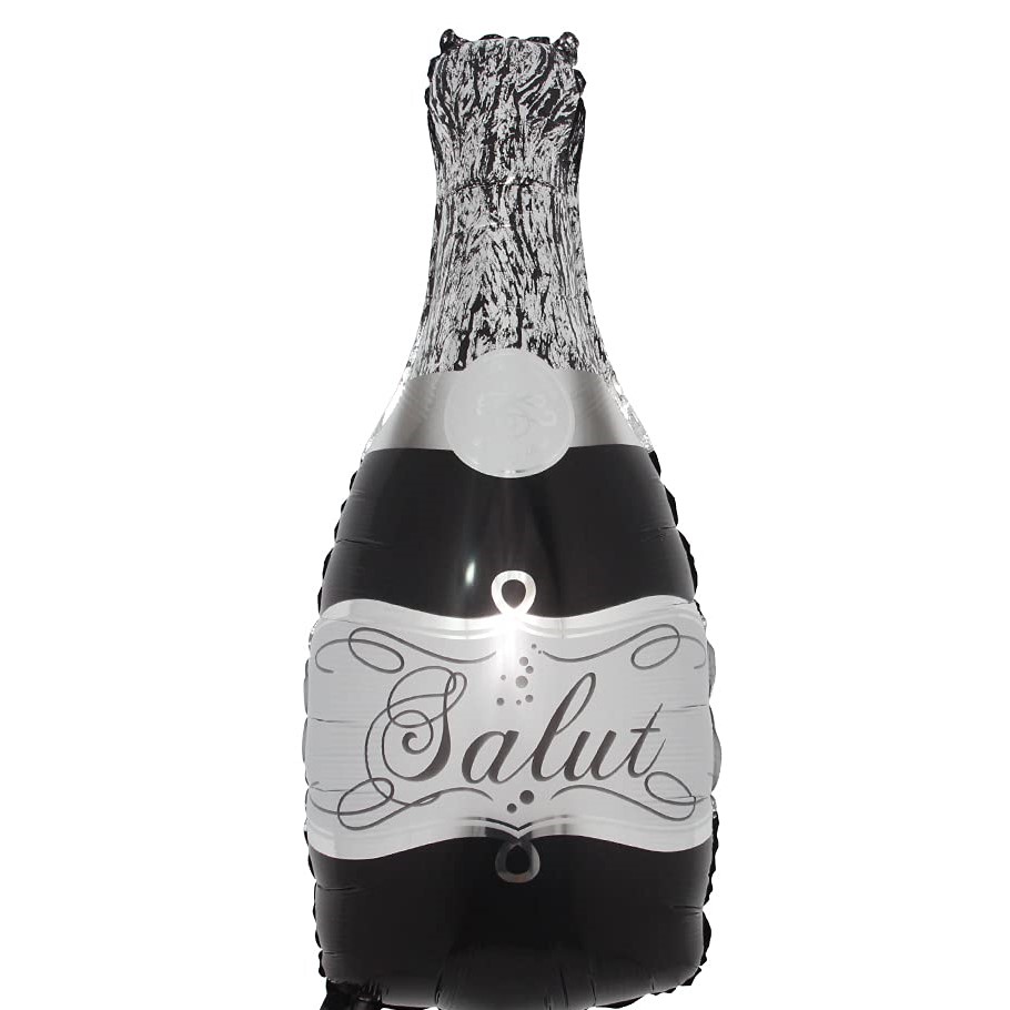 Black Champagne Foil Balloon