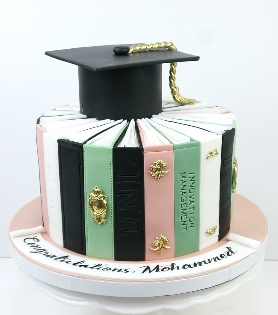 Graduation book theme Cake 
