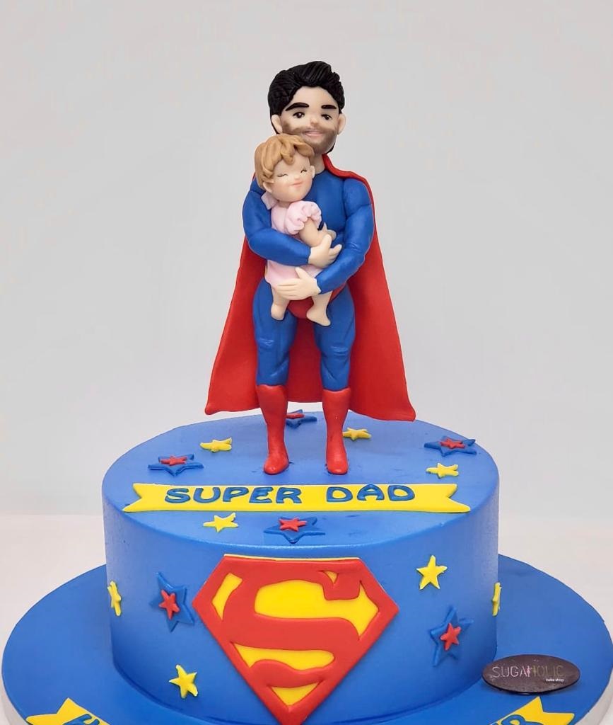 Super Dad 3D Cake 