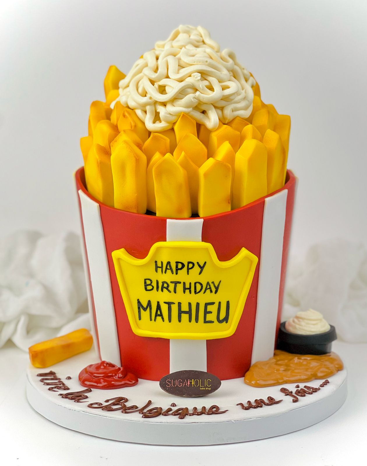 3d French Fries Cake 