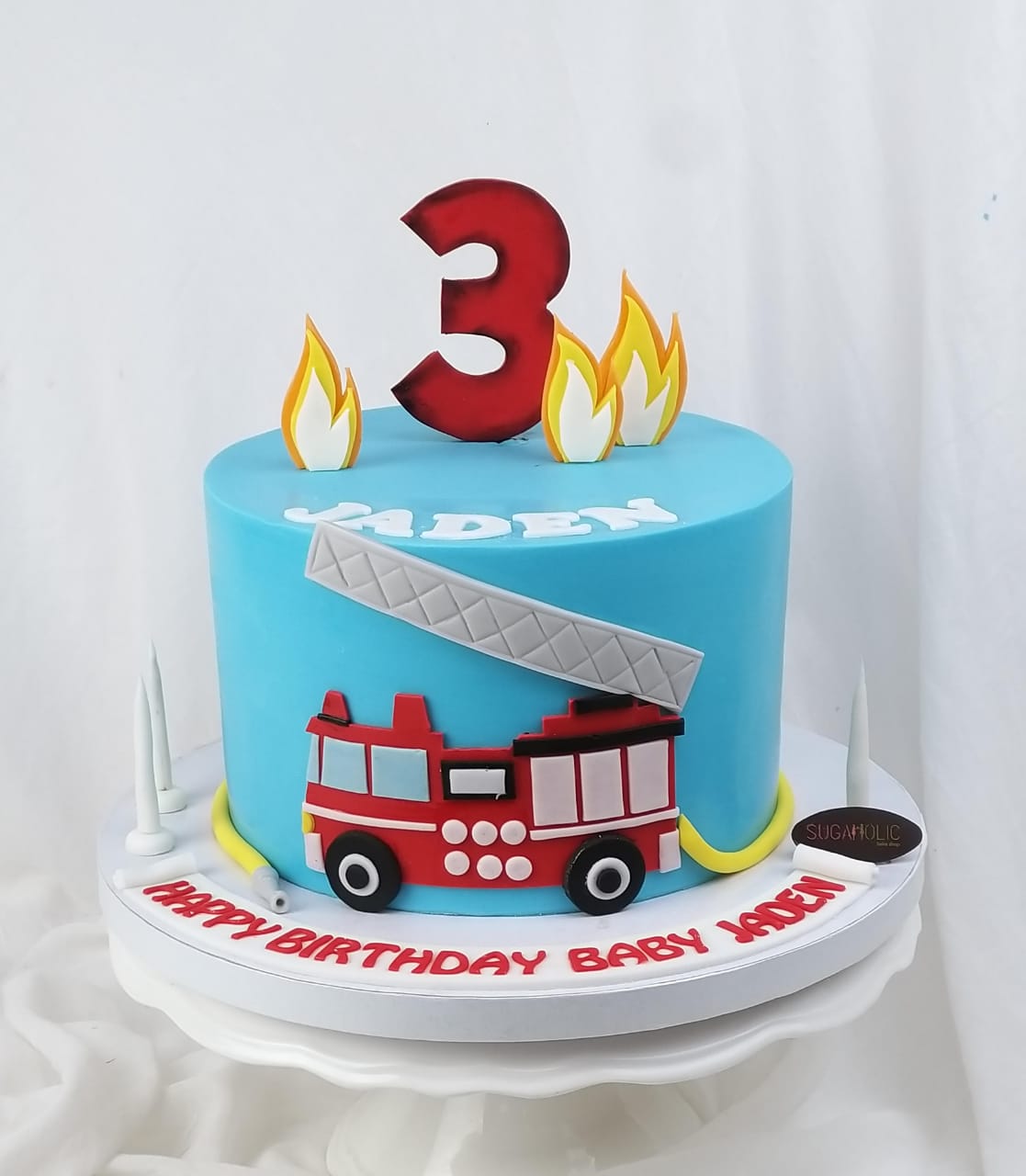 Firetruck Fondant Cake