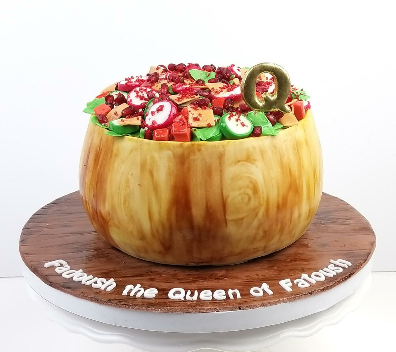Food Bowl Fondant Cake 
