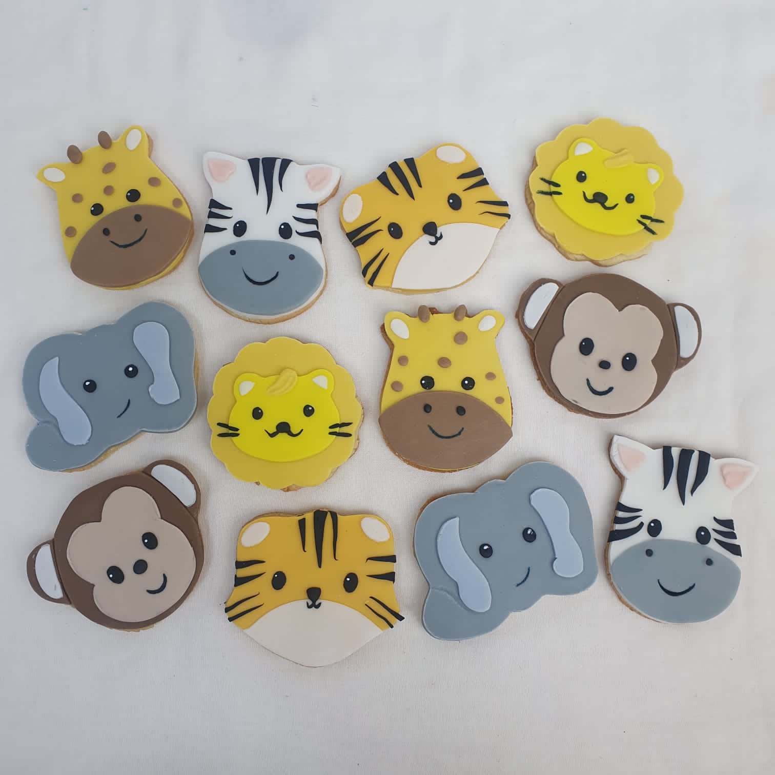 Face of Safari Animals Shaped Cookies ( per piece)