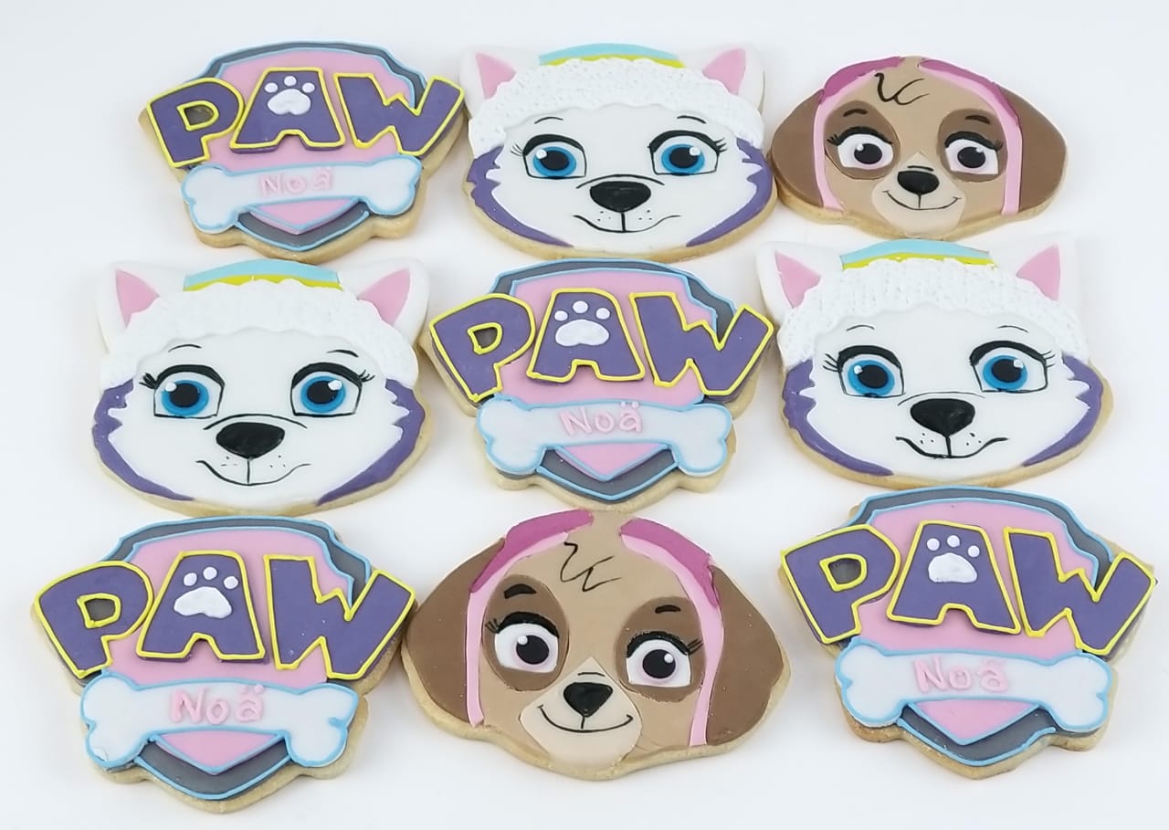 Faces of the Paw Patrol Characters Cookies ( per piece)