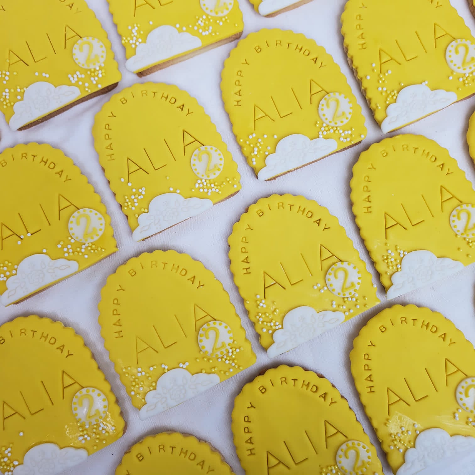 Yellow and White Cookies ( per piece)